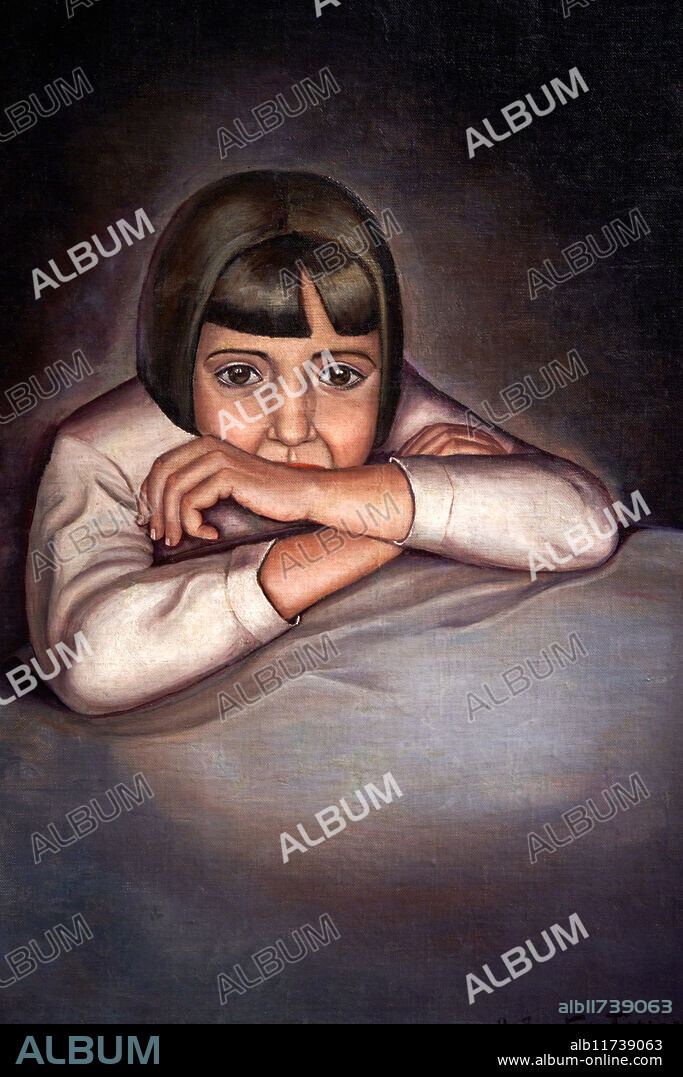 Girl (Portrait of Conchita), 1929, Ángeles Santos Torroella (Portbou, 1911 - Madrid, 2013), MNAC, Museu Nacional D'Art de Catalunya, Barcelona, Spain.