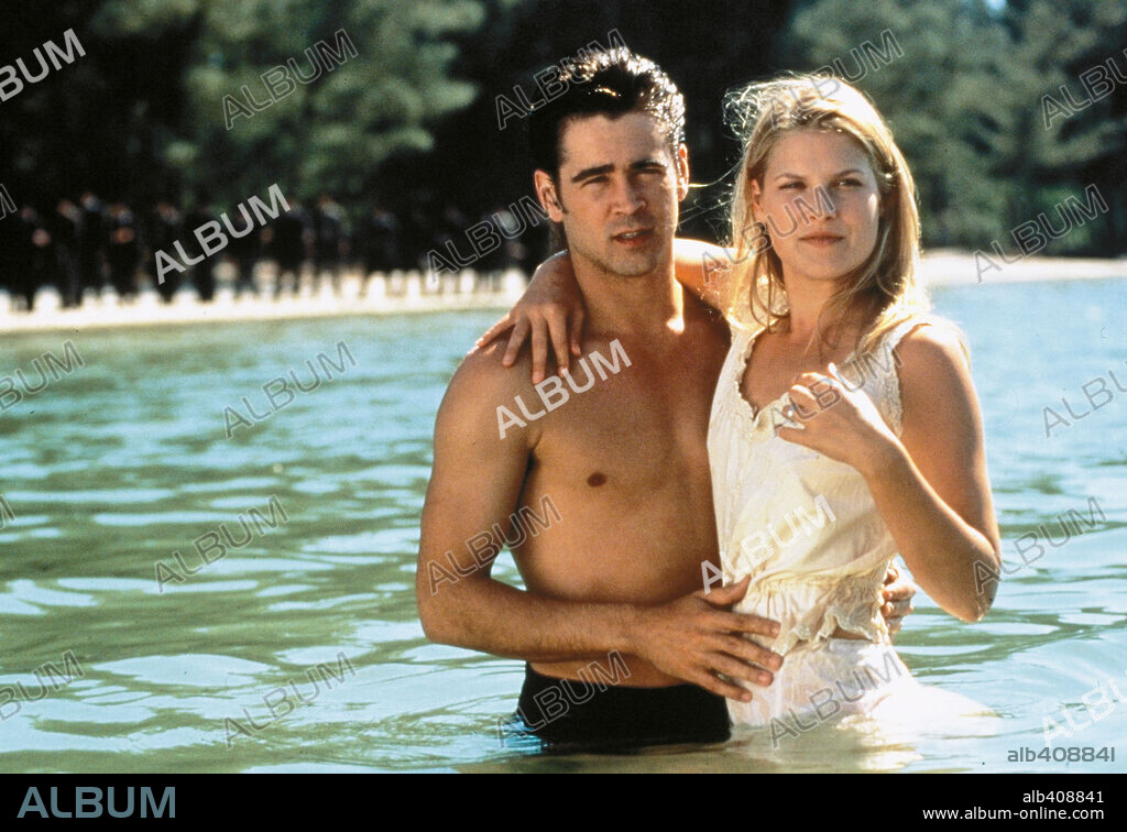ALI LARTER y COLIN FARRELL en AMERICAN OUTLAWS, 2001, dirigida por LES MAYFIELD. Copyright MORGAN CREEK.
