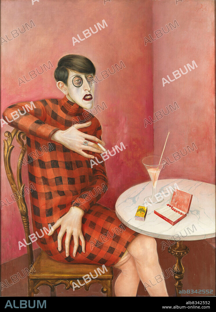 OTTO DIX. Portrait of the journalist Sylvia von Harden.