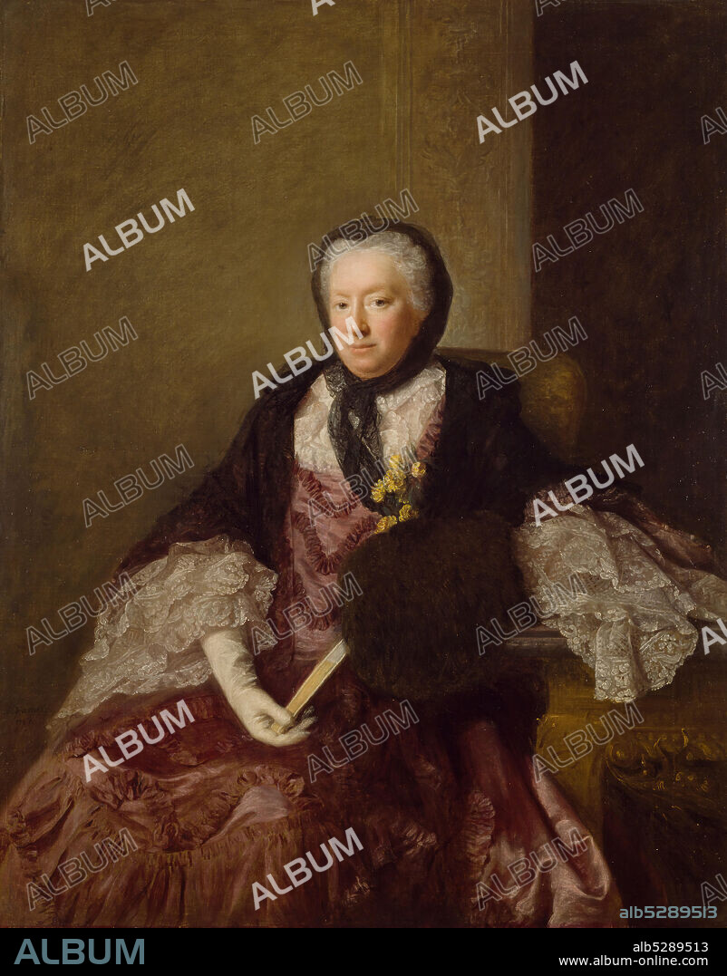 ALLAN RAMSAY. Portrait of Mrs Mary Martin, 1761.