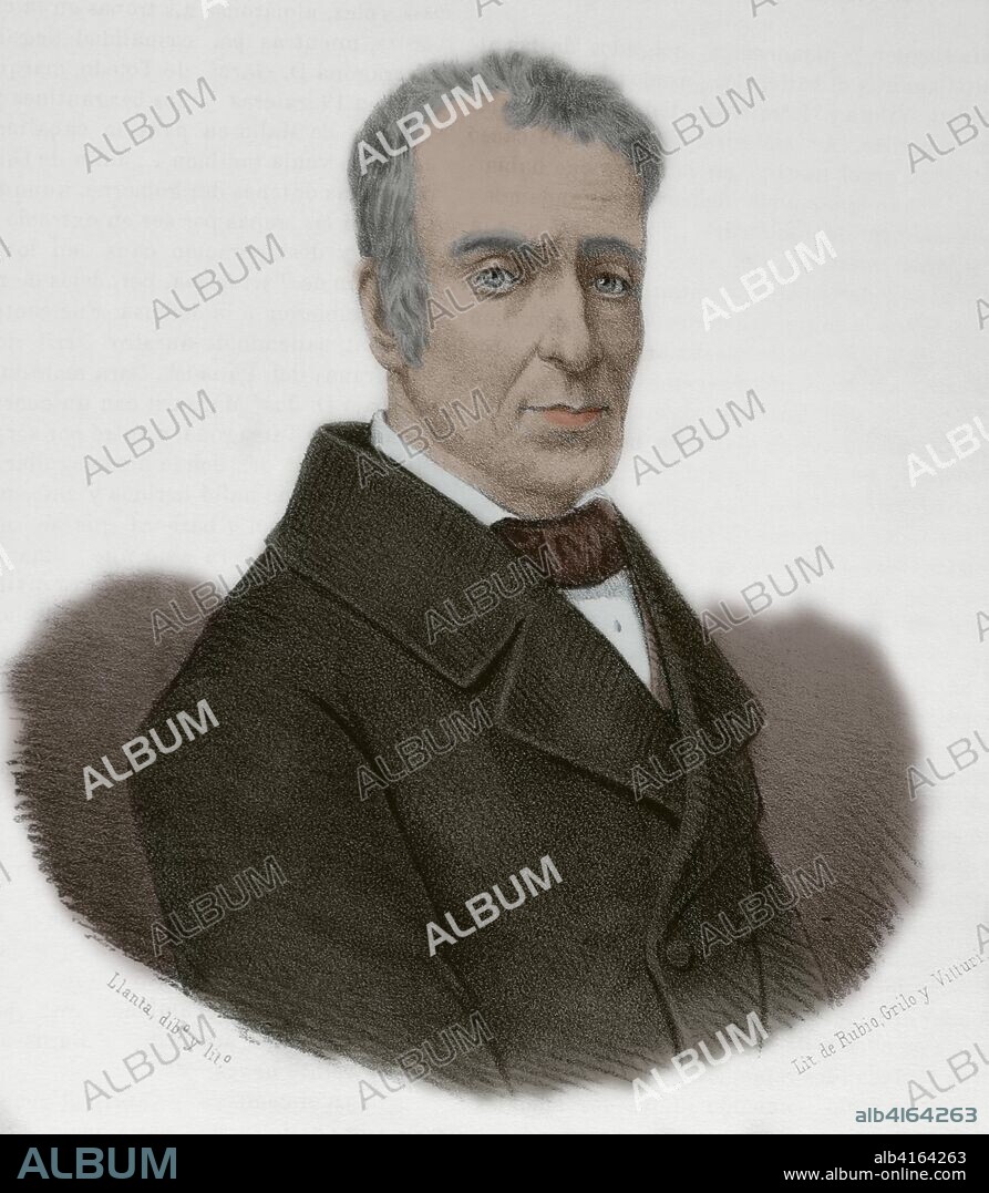 Juan Antonio Rivera (Madrid, 1779-Madrid, 1860). Pintor español del Neoclasicismo. Dibujo por Llanta. Litografía. Coloreada. Crónica General de España, Historia Ilustrada y Descriptiva de sus Provincias. Cataluña, 1866.