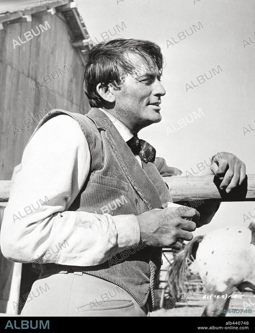 GREGORY PECK en HORIZONTES DE GRANDEZA, 1958 (THE BIG COUNTRY), dirigida por WILLIAM WYLER. Copyright UNITED ARTISTS.