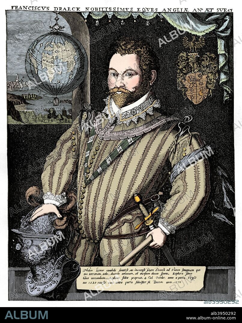 Sir Francis Drake, 16th century, (1910). Artist: Unknown Sir Francis Drake, 16th century, (1910). Artist: Unknown