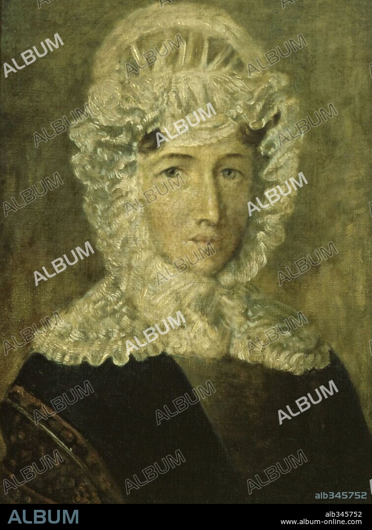 'Portrait of Kryzanowska Chopin, mother of composer Frederic Chopin', 19th century , Oil on canvas.