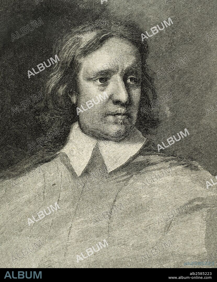CROMWELL, Oliver (Huntingdom,1599-Londres,1658). Militar y político puritano inglés. Fue diputado en el Long Parlament (1640), y uno de los grandes enemigos del rey Carlos I. Durante la guerra civil encabezó el ejército de los sublevados. Más tarde hizo condenar a Carlos I (1649) e instauró la República. Grabado del siglo XIX.