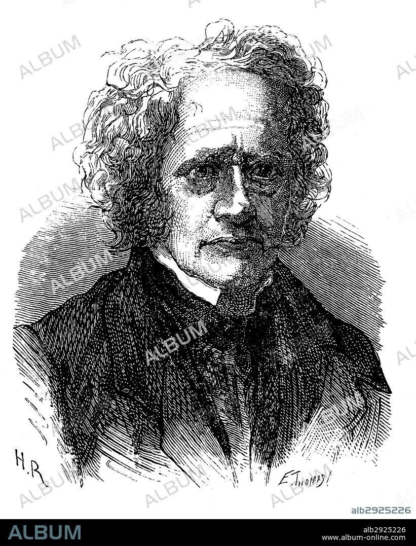 John Frederick William Herschel (1792-1871), matemático, astrónomo, inventor y fotógrafo inglés. Grabado de 1873.