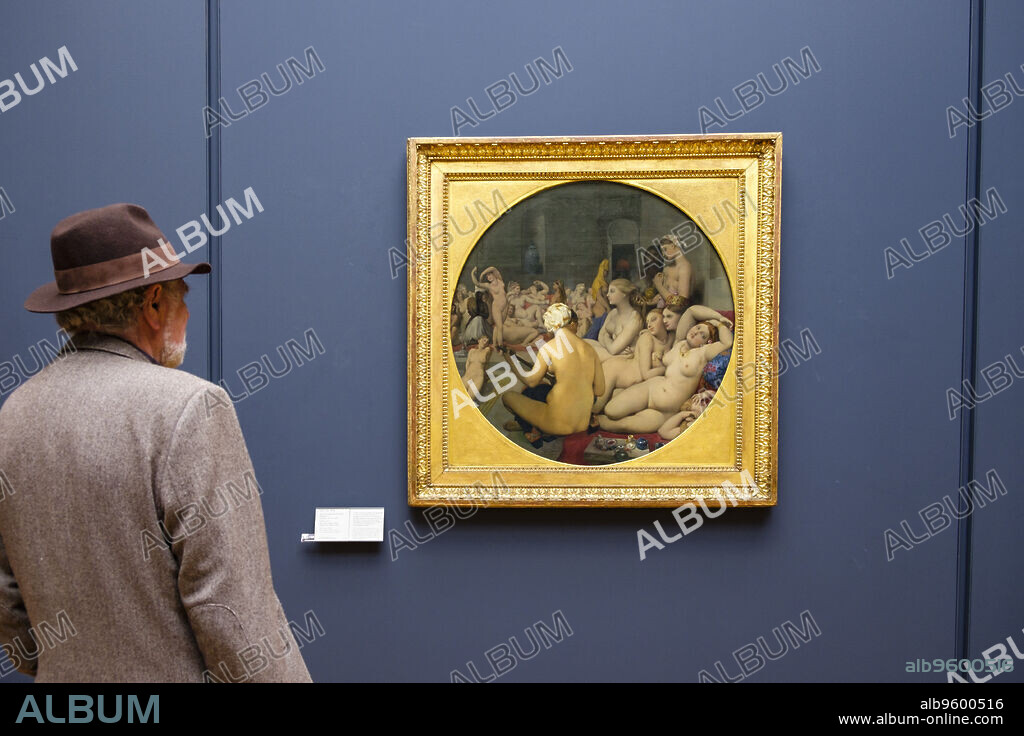 El baño turco ,Dominique Ingres,obra orientalista, Museo del Louvre,museo nacional de Francia, Paris, France,Western Europe.