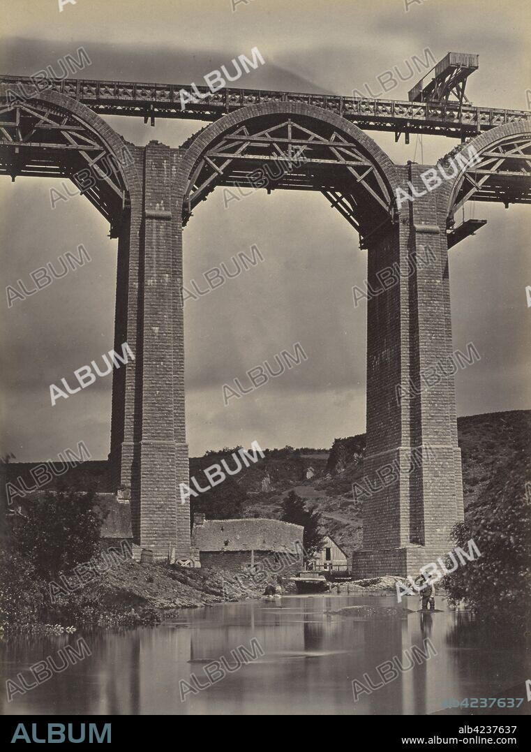 Pont-de-Buis, on the Doufine, France, c. 1865. Jules DuClos (French). Albumen print from wet collodion negative; image: 33.8 x 30.1 cm (13 5/16 x 11 7/8 in.); matted: 61 x 50.8 cm (24 x 20 in.).
