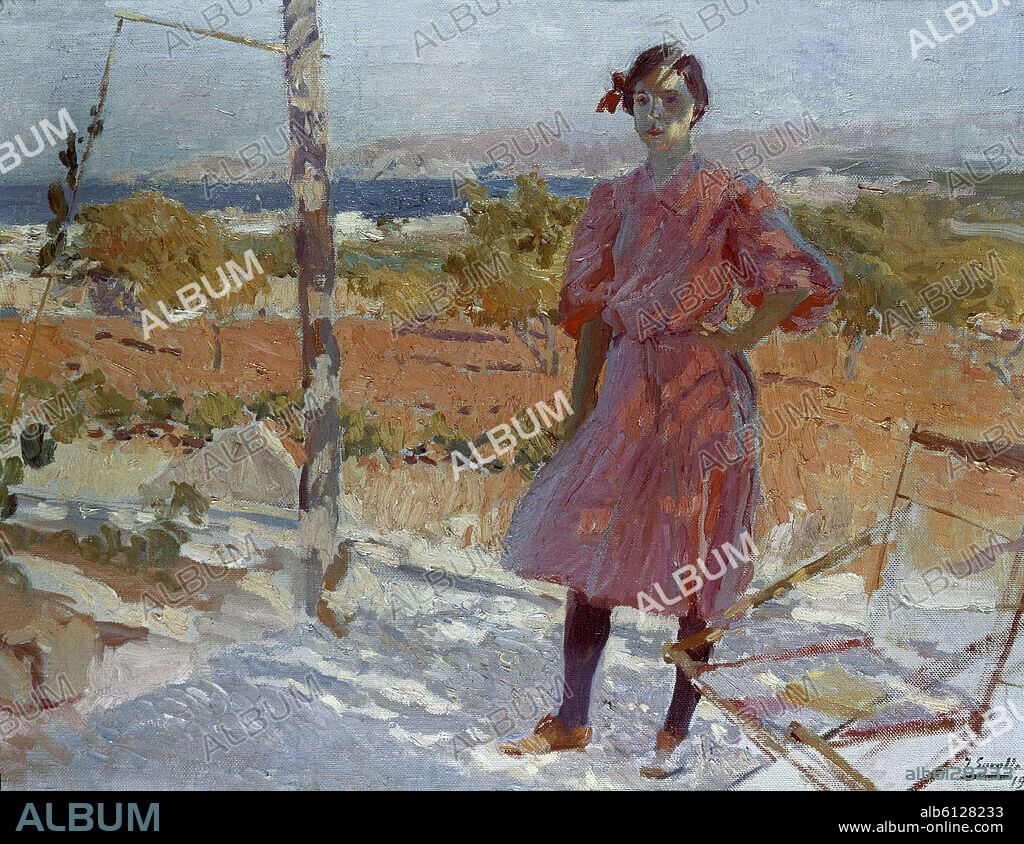 JOAQUIN SOROLLA. MUJER EN VERANO - 1905.