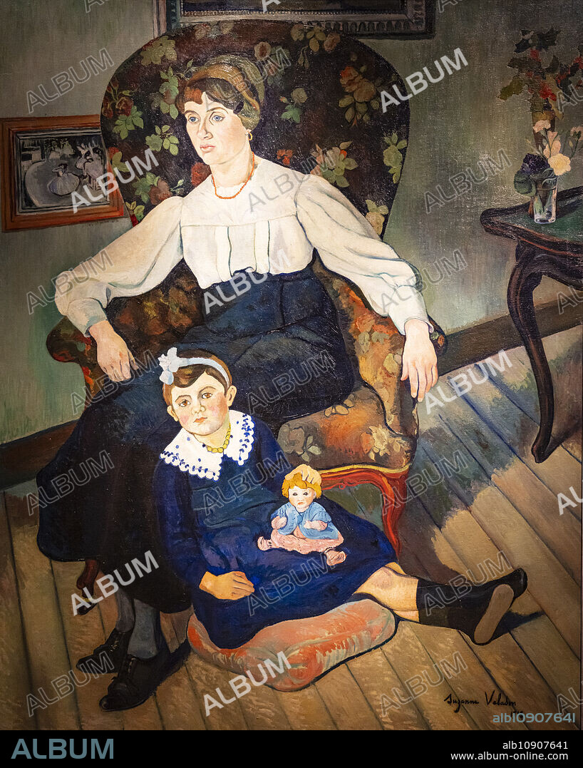 Suzanne Valadon, Marie Coca and her Daughter Gilberte, 1913, ,oil on canvas, Musee des Beaux-Arts, Lyon.