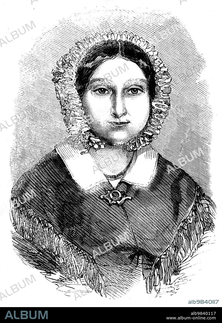 The Late Madame Ida Pfeiffer, 1858. Engraving after a painting by Miss Emily Marie Schmäck, a relative. 'The record of [Madame Pfeiffer's] adventurous career reads like a story in the Arabian Nights...In 1842 she...traversed Turkey, Palestine, and Egypt...she proceeded, via Cape Horn, to Chili, and thence to Tahiti... She next reached China...proceeded to Calcutta, and...Bombay...began a perilous journey to Mosul, travelling, as she described it, like the poorest Arab...she continued her journey through Persia, and, returning homewards by way of Russia, Constantinople, and Athens, reached Vienna in November, 1848...In 1852 she was at Sarawak, whence she penetrated into the interior of Borneo...[In] Java and Sumatra...she went among the cannibal tribe of the Batacks, hitherto generally avoided by Europeans, but whose fierce nature her calm and quiet bearing subdued, and she appears even to have won their respect, since none but a superhuman being, they asserted, could have ventured amongst them...Although not a scientific traveller...Madame Pfeiffer has done much to advance the cause of knowledge...She was able to take bearings and distances, to make meteorological observations, and has contributed largely to the science of entomology'. From "Illustrated London News", 1858.