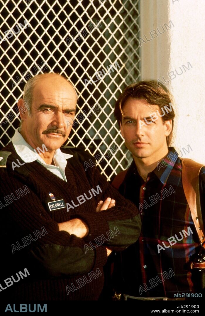 MARK HARMON and SEAN CONNERY in THE PRESIDIO, 1988, directed by PETER HYAMS. Copyright PARAMOUNT PICTURES.