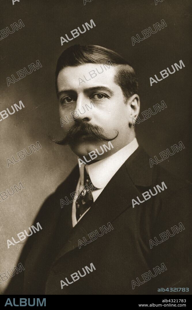 Mr Albert F Calvert, 1911. Portrait of Australian traveller and author Albert Frederick Calvert (1872-1946). From "British Sports and Sportsmen: Racing Coursing and Steeplechasing", Part II, edited by William Scarth Dixon. [1911].