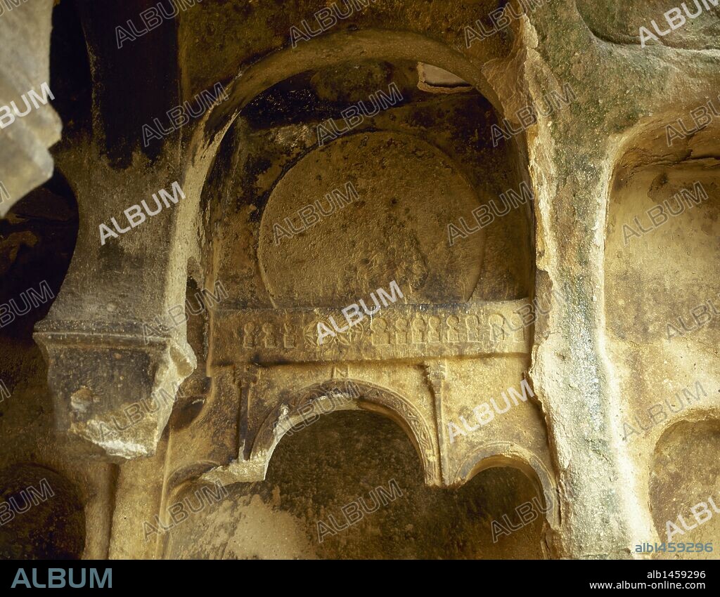 Byzantine art. Turkey. Karanlik Kilise (Dark Church). 11th century. It was part of a rock-cut monastery. Interior. Open Air Museum Goreme. Goreme Valley. Cappadocia region. Anatolian Peninsula.
