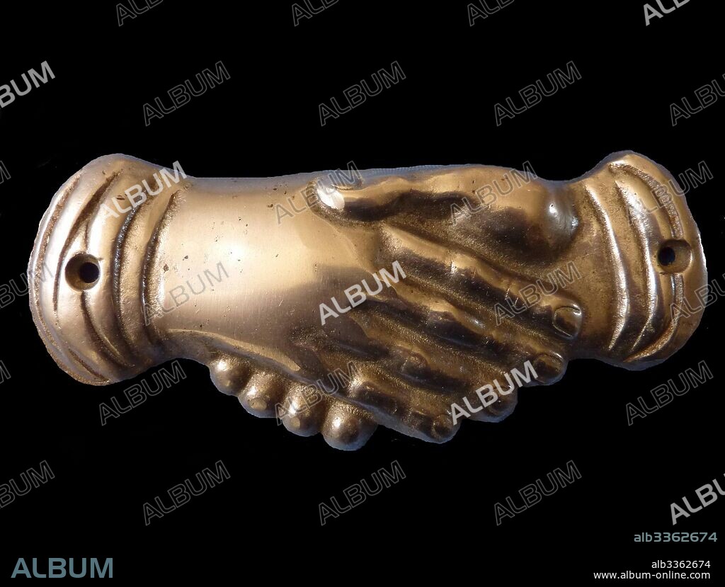 ANONYMOUS. Masonic handshake. Symbol.