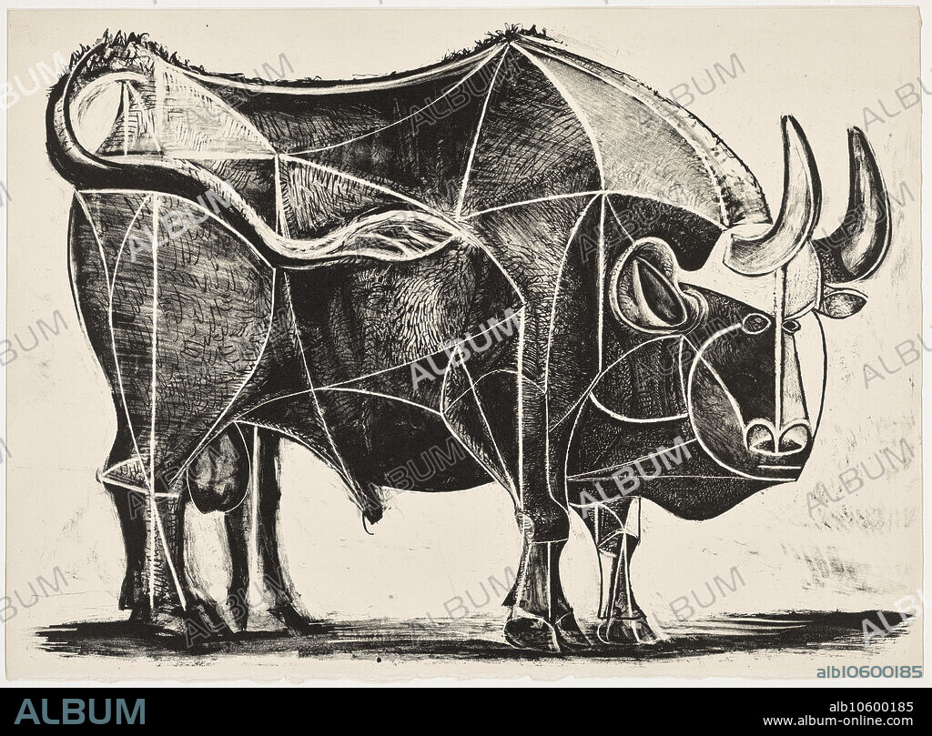 PABLO PICASSO. The Bull (Le Taureau), state IV.