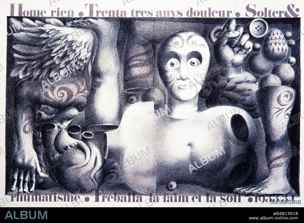 Josep Pla-Narbona, Interior de la revista "Azimut", 1965. Colección privada.