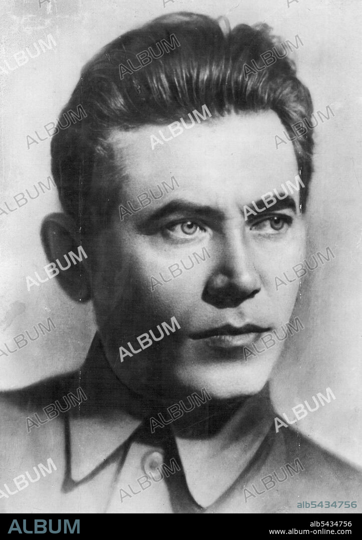 Nikolai Yezhov, a young man, whom the Soviet recently promoted to the important post of Commissar General of State Security. April 14, 1937.