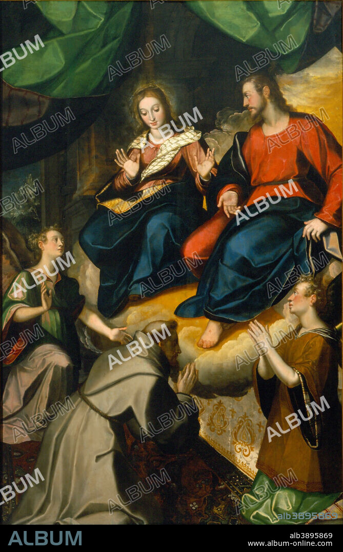 BALTASAR DE ECHAVE ORIO. La Porciúncula / The Porciúncula. Date/Period: From 1609 until 1610. Painting. Oil on panel. Height: 2,515 mm (99.01 in); Width: 1,650 mm (64.96 in).