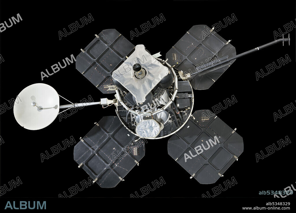 BOEING AIRCRAFT CO.. Lunar Orbiter was the project that mapped the Moon in preparation for the Apollo landings. A total of five Lunar Orbiters were flown to the Moon. They were built for NASA's Langley Research Center by Boeing and launched to the Moon on Atlas-Agena rockets. The first three orbited around the Moon's equator and provided detailed photographic coverage of the primary Apollo landing sites, including stereo images. Because of the success of these earlier missions, the final two Lunar Orbiters were placed into a polar orbit so that virtually the entire surface of the Moon was mapped. In addition to images of the Apollo landing sites, Lunar Orbiter provided many breathtaking photographs, including features on the far side.
