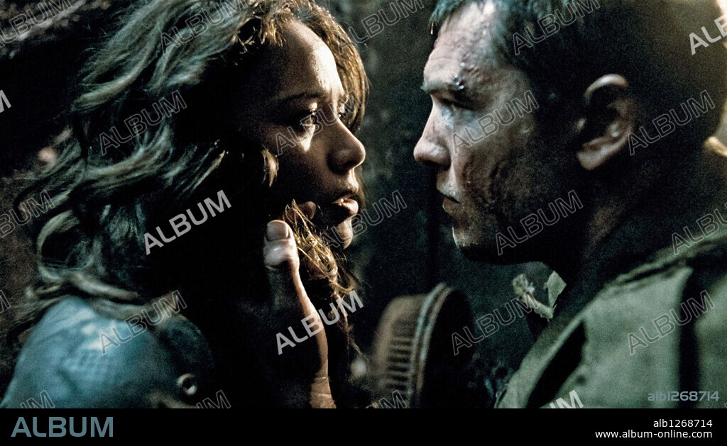 MOON BLOODGOOD and SAM WORTHINGTON in TERMINATOR SALVATION, 2009, directed by MCG. Copyright INTERMEDIA FILMS.