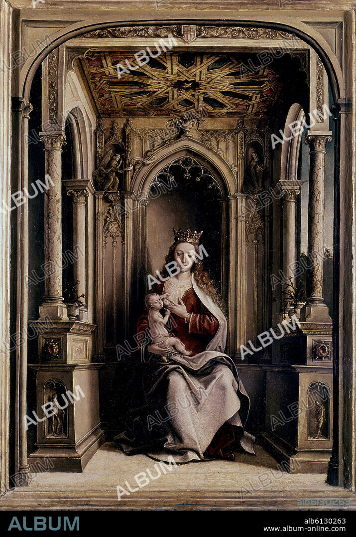 PEDRO BERRUGUETE. LA VIRGEN DE LA LECHE - SIGLO XV.
