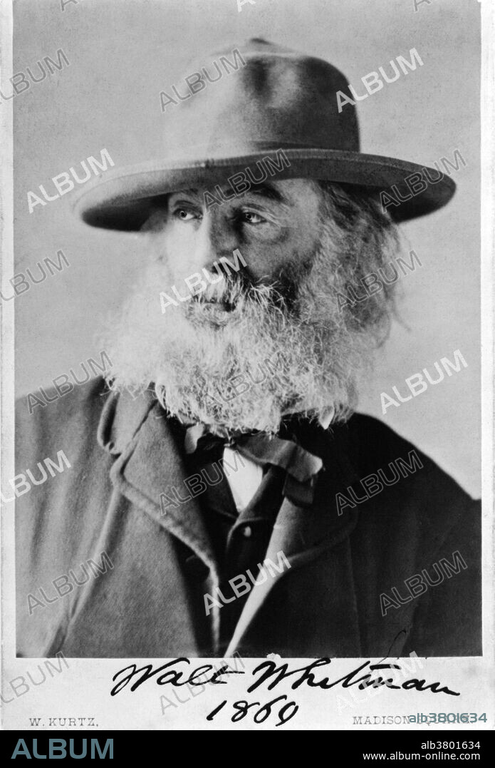 Portrait of Walt Whitman in 1869. W. Kurtz. Walter "Walt" Whitman (1819-1892) was an American poet, essayist and journalist. A humanist, he was a part of the transition between transcendentalism and realism, incorporating both views in his works. Whitman is among the most influential poets in the American canon, often called the father of free verse. His work was very controversial in its time, particularly his poetry collection Leaves of Grass, which was described as obscene for its overt sexuality. Deeply touched by a visit to a wartime hospital, Whitman spent much of the Civil War as a hospital volunteer, carefully documenting his experiences caring for the wounded. Whitman's work breaks the boundaries of poetic form and is generally prose-like. He used unusual images and symbols in his poetry and wrote openly about death and sexuality, including prostitution.