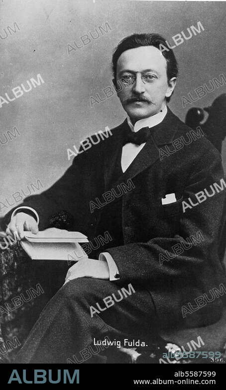 Fulda, Ludwig, Schriftsteller, Frankfurt a. M. 15.7.1862 - (Selbstmord). Berlin 30.3.1939. Porträt. Foto, um 1900.