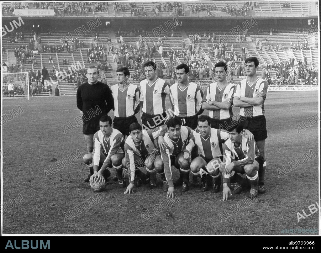 Diciembre 1966. Formación del hércules de Alicante.