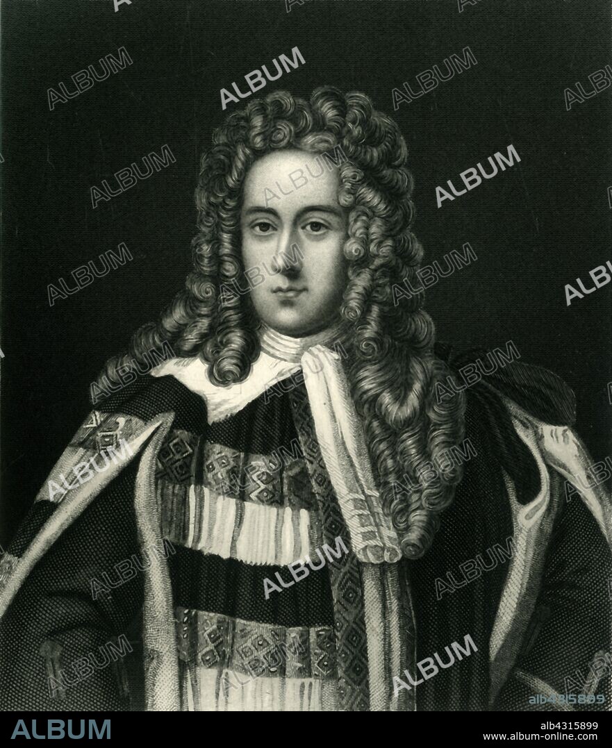 'Henry St. John, Viscount Bolingbroke', c1710, (c1884). Henry St John, 1st Viscount Bolingbroke (1678-1751), English politician, government official during reign of Queen Anne, political philosopher and leader of the Tories who supported the Jacobite rebellion of 1715. From "Leaders of the Senate: A Biographical History of the Rise and Development of the British Constitution, Vol. I.", by Alexander Charles Ewald, F.S.A. [William Mackenzie, London, Edinburgh & Berlin].
