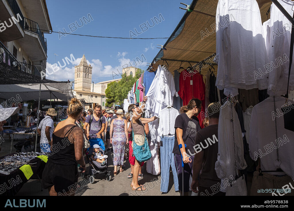 mercado semanal, Sineu, Mallorca, balearic islands, Spain.