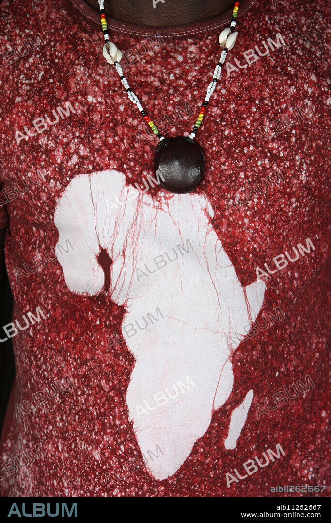 African t-shirt, Ganvie, Benin, West Africa, Africa.