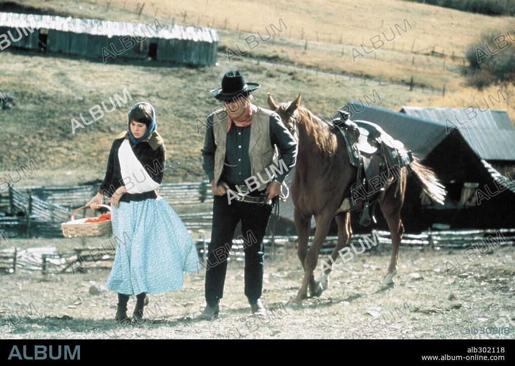 JOHN WAYNE en VALOR DE LEY, 1969 (TRUE GRIT), dirigida por HENRY HATHAWAY. Copyright PARAMOUNT PICTURES.