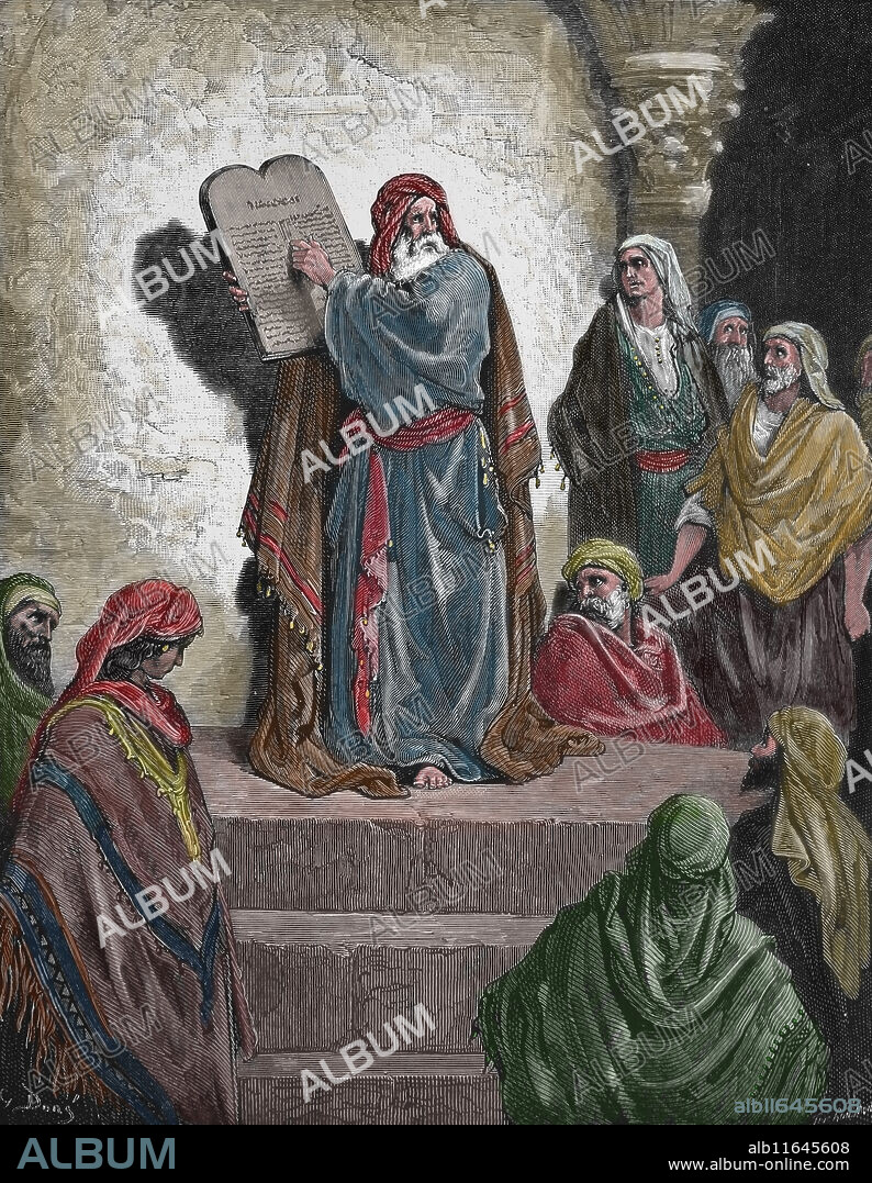 GUSTAVE DORÉ. Ezra reading the Law in the hearing of the People. Nehemiah 8:5-6.