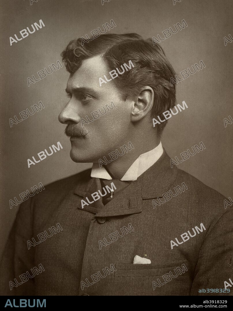 Frederick Leslie, British actor, singer, comedian and dramatist, 1884. A photograph from The Theatre, A Monthly Review, Volume III, January to June, 1884, edited by Clement Scott, David Bogue, London, 1884.
