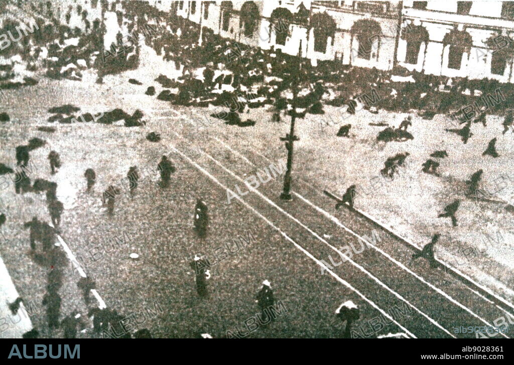 The shooting of a peaceful demonstration in Petrograd on July 4, 1917. The July days changed the situation in the country. Now, with the transfer of all power into the hands of the counter-revolution, the working class could take power only through armed insurrection.