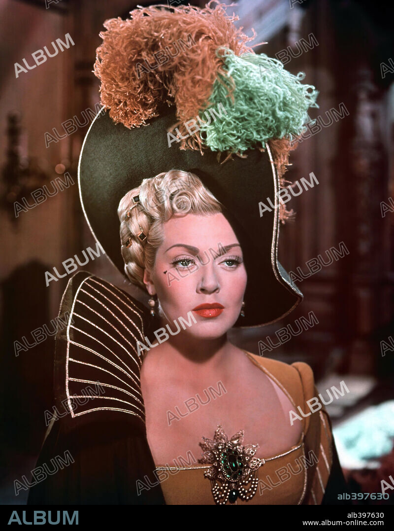 LANA TURNER en LOS TRES MOSQUETEROS, 1948 (THE THREE MUSKETEERS), dirigida por GEORGE SIDNEY. Copyright M.G.M.