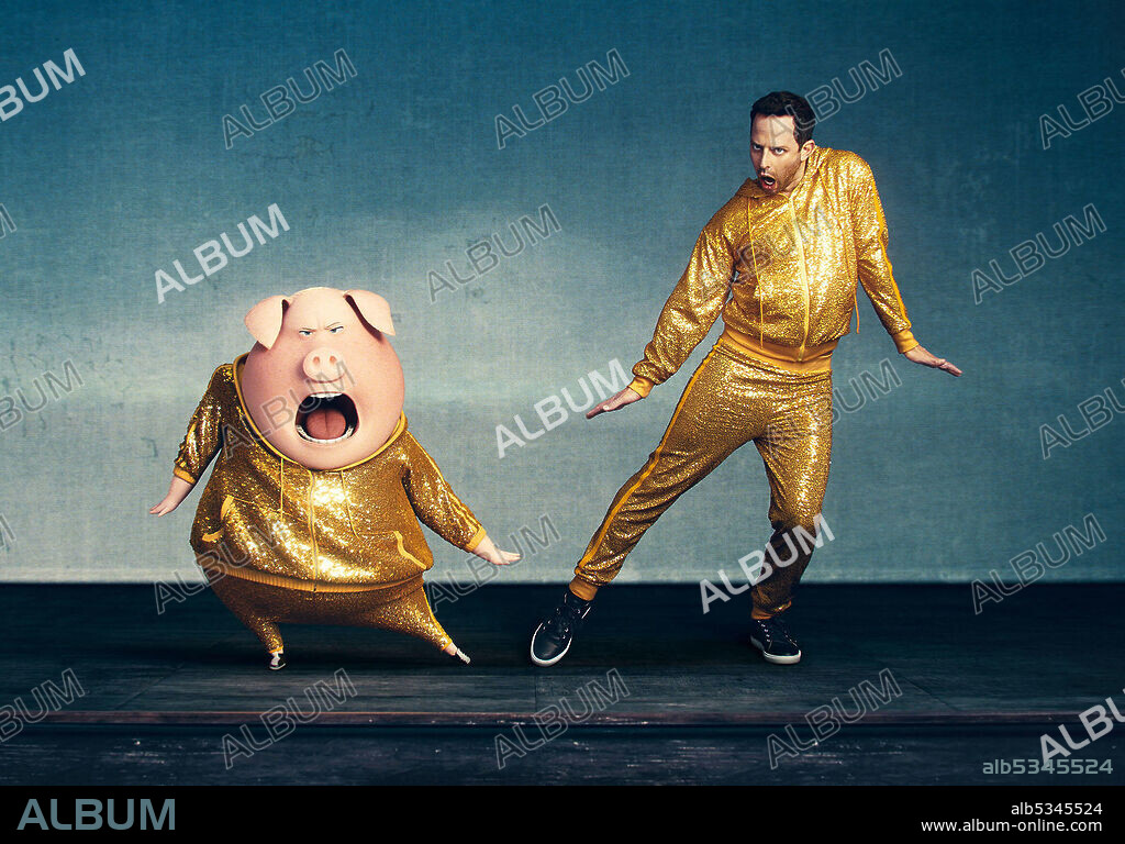 NICK KROLL in SING, 2016, directed by GARTH JENNINGS. Copyright ILLUMINATION ENTERTAINMENT/UNIVERSAL PICTURES.