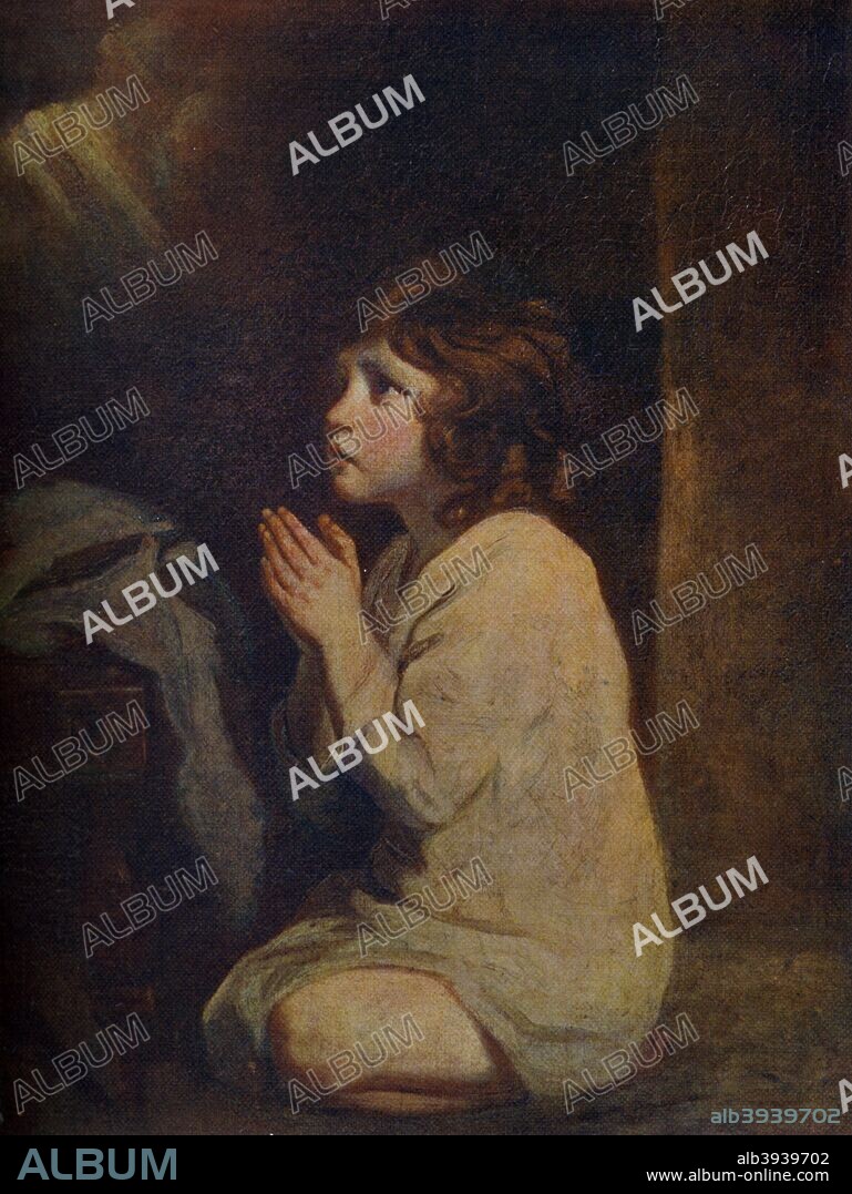 'The Infant Samuel', c1776, (1912). A colour print from Famous Paintings with an introduction by Gilbert Chesterton, (Cassell and Company, London, New York, Toronto, 1912).