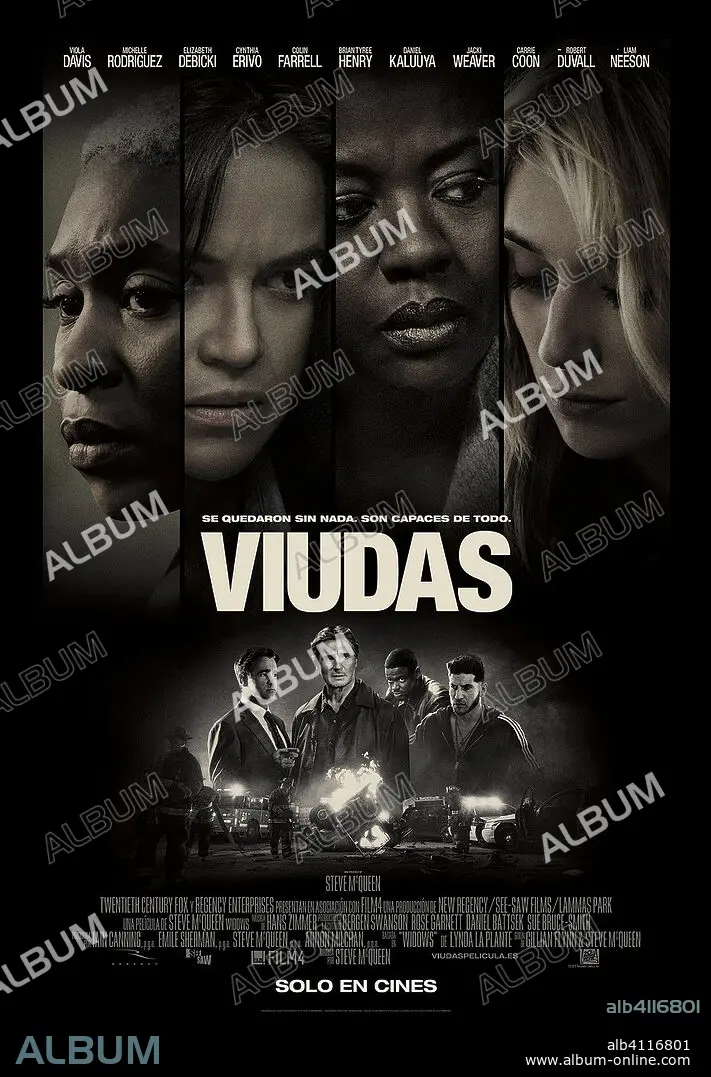 Poster of WIDOWS 2018 directed by STEVE MCQUEEN. Copyright 20th Century Fox New Regency Pictures See Saw Films. Album alb4116801