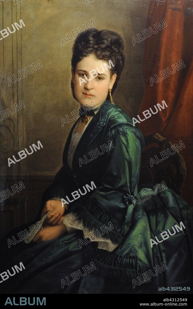 Adelina Patti (1843-1919). Soprano italiana. Retrato por Raimundo de Madrazo y Garreta (1841-1920), 1873. Museo de Historia. Madrid. España.