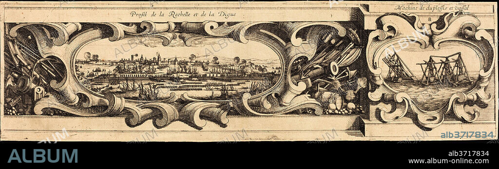ISRAEL HENRIET OR ABRAHAM BOSSE AFTER JACQUES CALLOT. The Siege of La Rochelle [plate 16 of 16; set comprises 1952.8.97-112]. Dated: 1628/1631. Medium: etching and engraving.