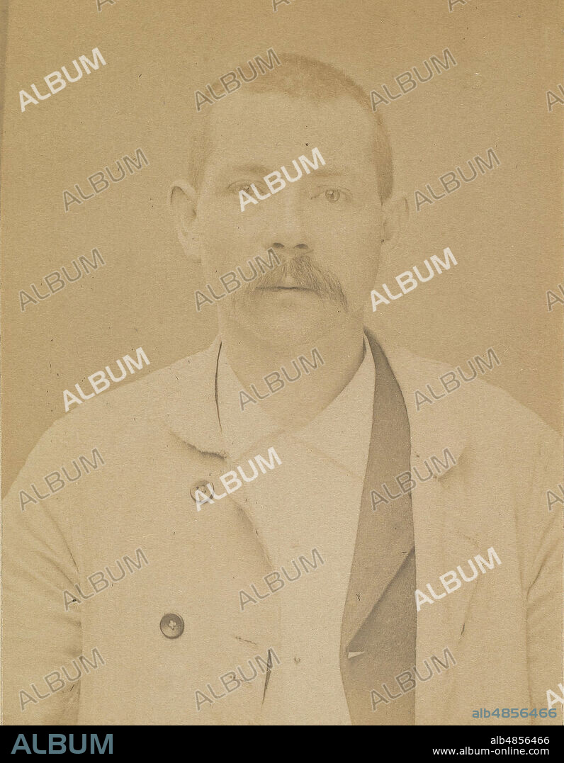 ALPHONSE BERTILLON. Mangin. Edmond, émile. 33 ans, né le 19/3/61 à Senon (Meuse). Cimentier. Anarchiste. 8/7/94. , 1894.