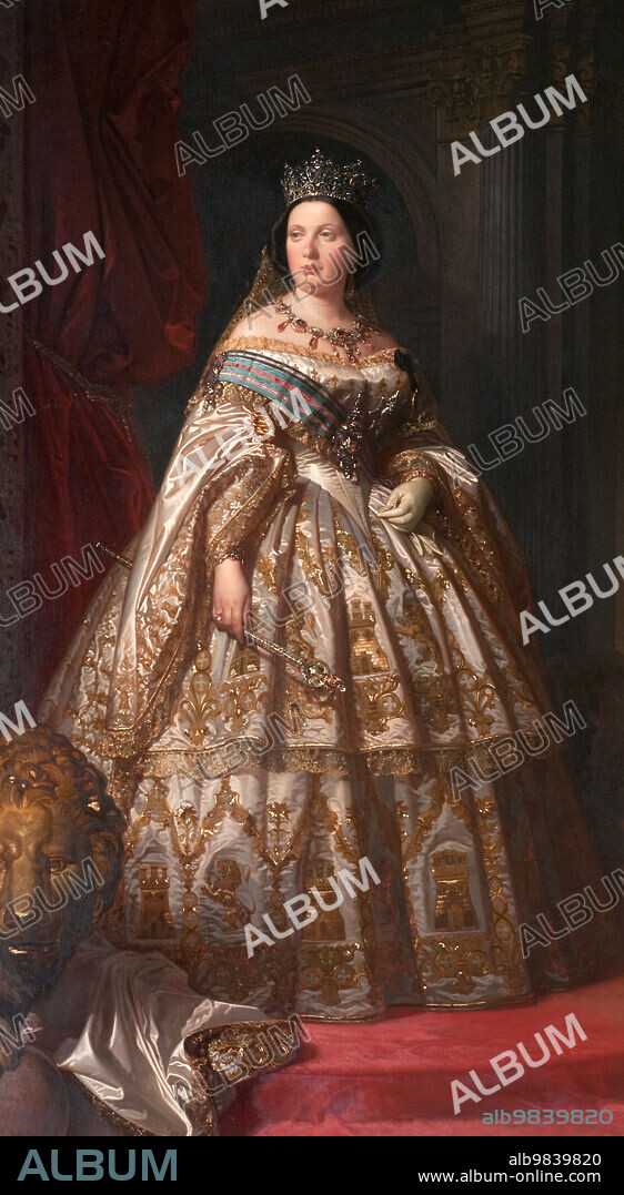ANON. Isabella II (1830-1904), reg. Queen of Spain, married to King Francis of Spain, c19th century.