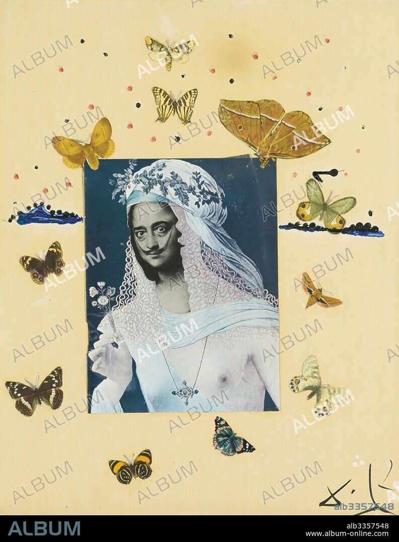 SALVADOR DALÍ. Self-Portrait à la Mona Lisa.
