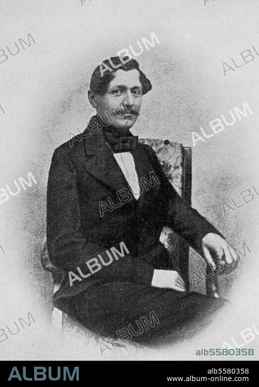 Beethoven, Karl van Nephew of Ludwig van Beethoven (son of Beethoven's brother Kaspar Karl and his wife Johanna, nee Reiß). 1806-1858. Portrait. Daguerreotype, c. 1845.