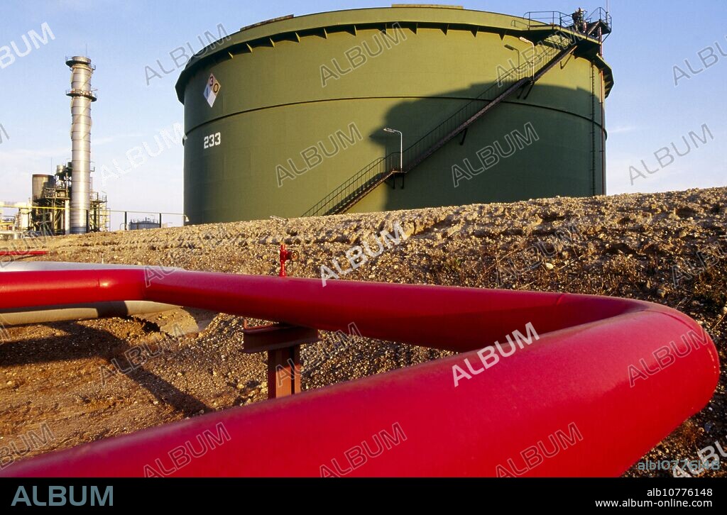 Repsol-YPF oil refinery. Tarragona province. Spain.