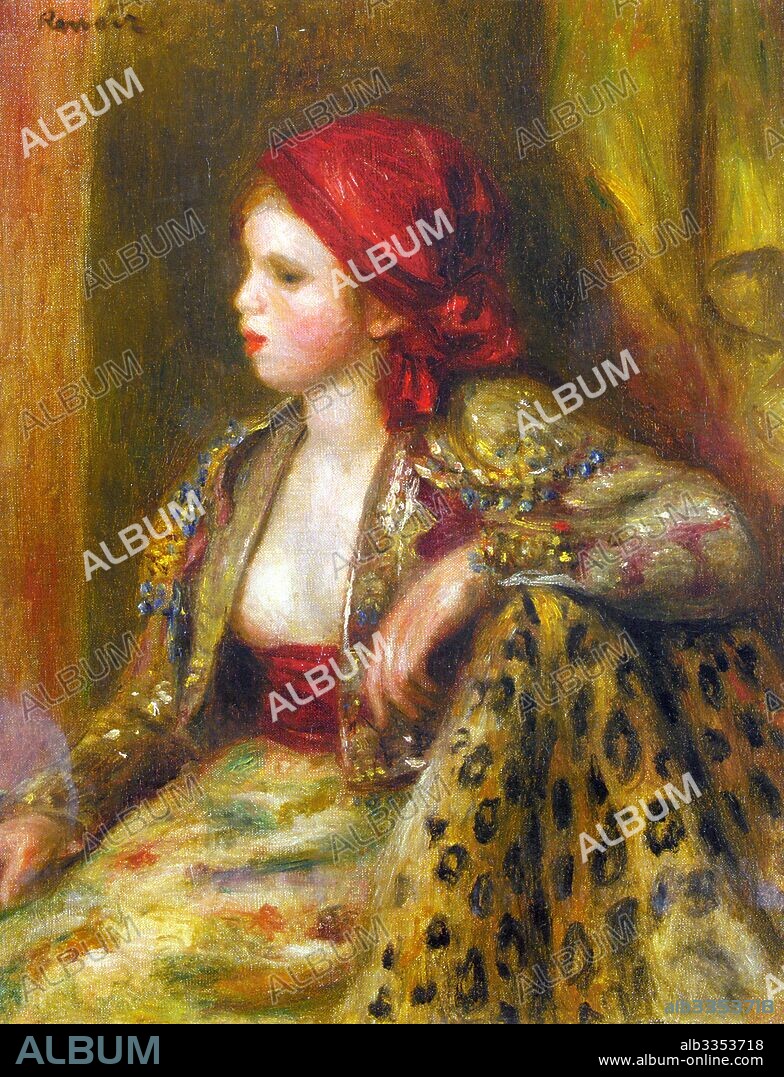 PIERRE AUGUSTE RENOIR. An odalisque.
