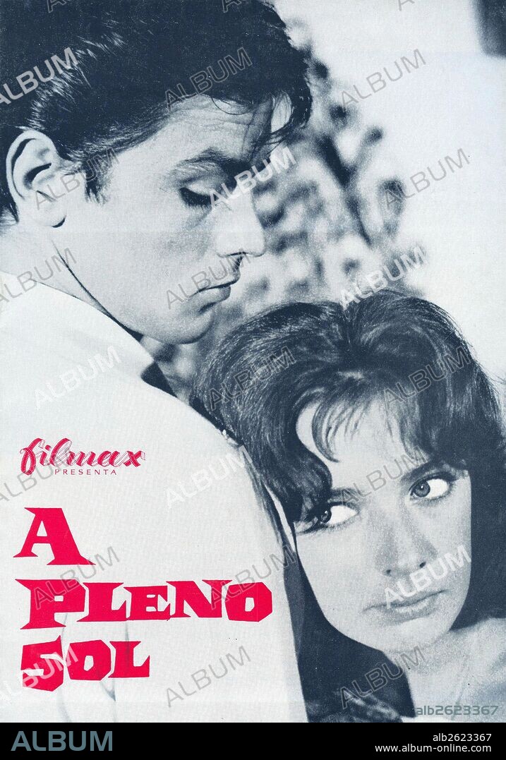 Poster of PURPLE NOON, 1960 (PLEIN SOLEIL), directed by RENE CLEMENT. Copyright PARIS FILM/PANITALIA/TITANUS.