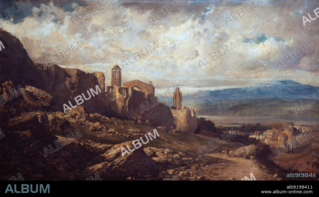 Ramon Marti Alsina / 'Murallas de Girona', 1866. Colección privada.